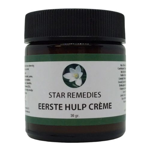 Pipetflesje 30ml. Bloesem Essence Eerste Hulp Crème 30gr. | Star Remedies